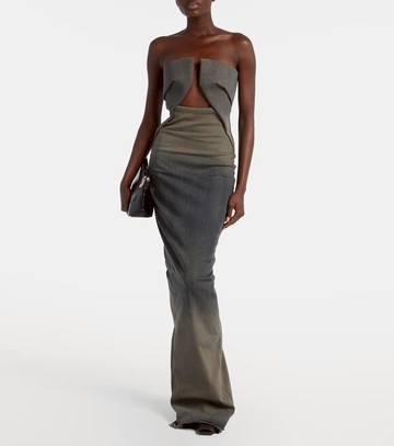 Rick Owens Cotton-blend denim gown