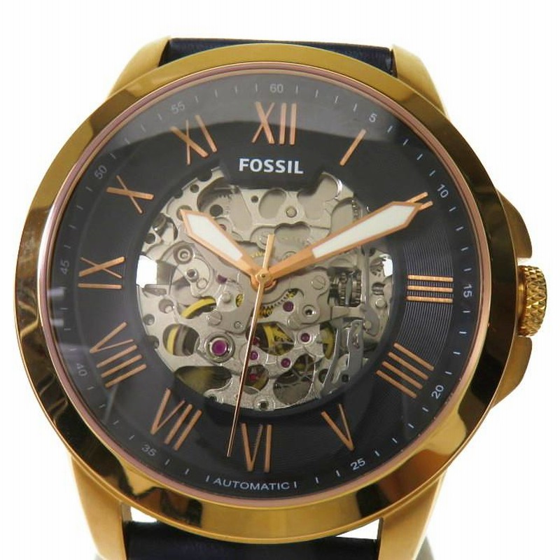 FOSSIL スケルトン自動巻き腕時計 楽天市場】FOSSIL フォッシル Heritage ヘリテージ・スケルトン