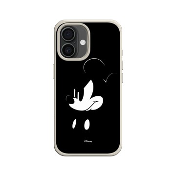 iPhone 16 SolidX 貝殼灰 - 迪士尼-米奇 Mickey - 米奇黑設計