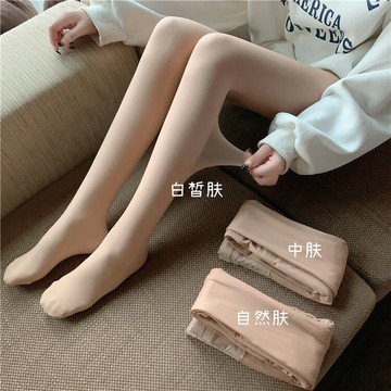加絨加厚光腿神器小個子保暖絲襪打底褲女秋冬季內外穿芭比鯊魚褲