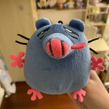 🔥臺灣出🔥小妹妹還沒睡呀可錄音毛絨玩偶掛件公仔可愛卡通娃娃送朋友禮物 可愛小磚老鼠錄音玩偶抽象毛絨玩偶 送朋友禮物