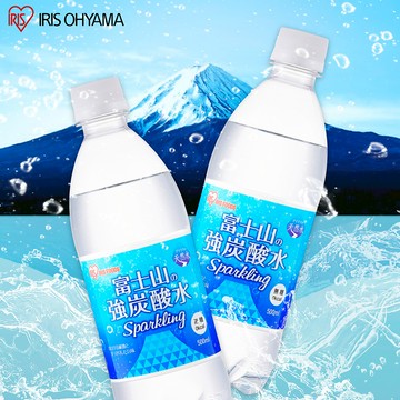 【IRIS OHYAMA】富士山強氣泡水 500mlx24入