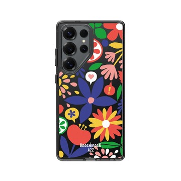 Galaxy S25 Ultra Clear 酷墨灰 - Knock Knock A2Z - 想放假的熱帶花朵