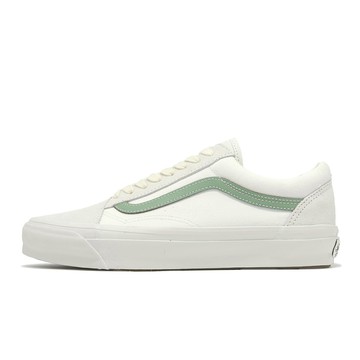 Vans 休閒鞋 Lx Old Skool 男鞋 女鞋 Premium 白 綠 麂皮 經典 板鞋 VN000D56ESK