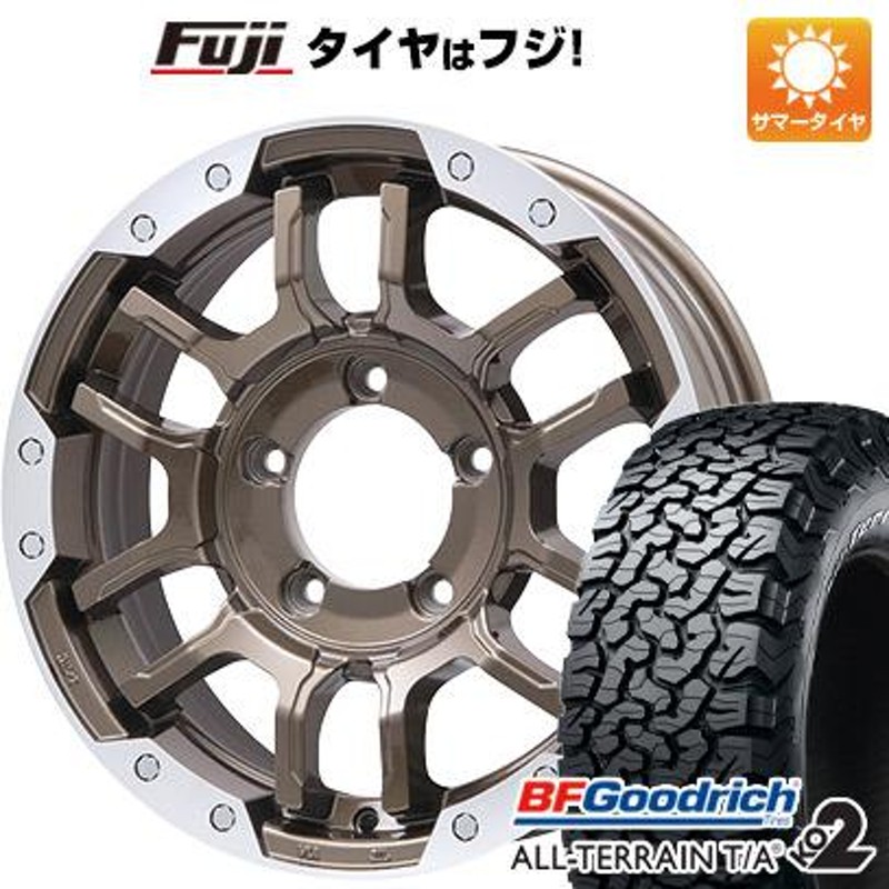 新品】ジムニーシエラ 夏タイヤ ホイール4本セット 215/75R15 BFグッドリッチ オールテレーンT/A KO2 RBL ビッグウエイ  B-LUGNAS FRD 15インチ | LINEブランドカタログ