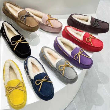 澳洲國現春夏絨面單鞋/羊毛豆豆鞋