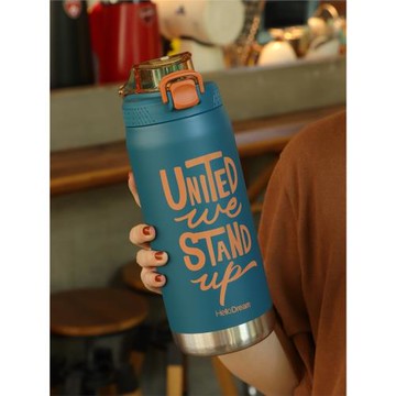 316不銹鋼保溫杯大容量男女士運動水杯壺學生吸管戶外高顏值杯子