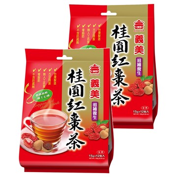義美 桂圓紅棗茶  15g  12包  2袋