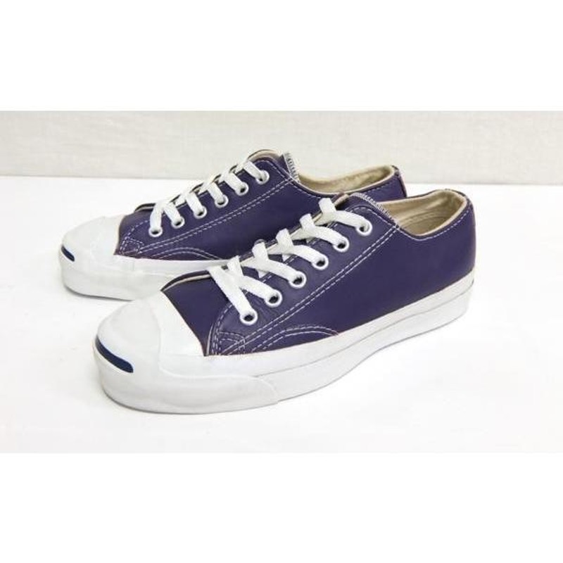 美品 USA製 コンバース ジャックパーセル レザー 紫 パープル US4 22.5cm CONVERSE JACK PURCELL アメリカ製  90's １９９０年代 | LINEショッピング