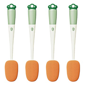 y538胡蘿蔔長柄杯刷  白玉蘿蔔  4個