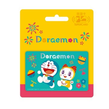 【悠遊卡 EasyCard】哆啦A夢日式和風Supercard悠遊卡-哆啦A夢&哆啦美