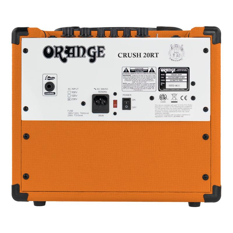 ORANGE AMP CRUSH20RT リバーブ＆チューナ機能も搭載 クラッシュ20RT 20W出力ギターアンプヘッドフォン端子付 CRUSHシリーズ