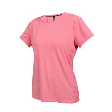 FIRESTAR 女短袖冰感圓領T恤-慢跑 路跑 涼感 冰感 DL563-43 珊瑚紅
