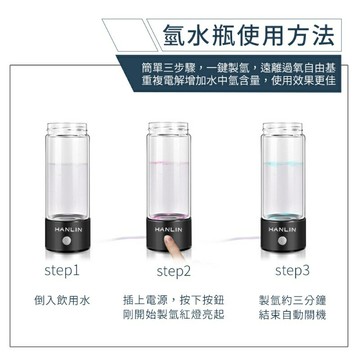 HANLIN-CUPH2 電解水迷你隨身氫水瓶 生水器