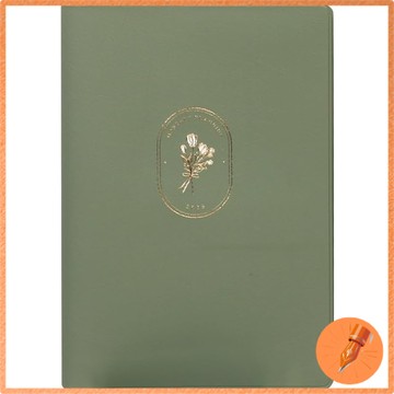 ラボクリップ 2026年 B6月曆手帳 輕量布耳棕色 系列 10月啟用