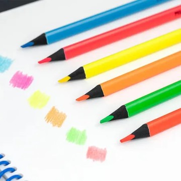 螢光色鉛筆6色【MILAN】 TAAZE讀冊生活