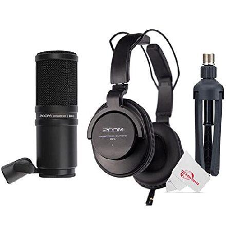 Zoom H8 8-Input   12-Track Digital Handy Audio Recorder   Four Zoom ZDM-1 Podcast Mic Pack Accessory Bundle   Accessory Kit