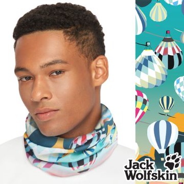 【Jack Wolfskin 飛狼】吸濕排汗百變魔術頭巾『漫遊熱氣球』