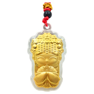 財神小舖 平安媽祖吊墜 金箔  DSF-8234-4  1入