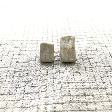 十方雲/耳環 針狀 陶瓷 不鏽鋼 原味 打包去 扎實感 天氣