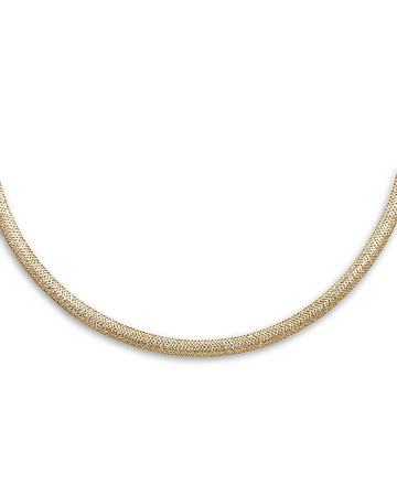 Bloomingdale's Fine Collection Omega Domed Statement Necklace in 14K Yellow Gold, 18