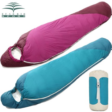 EUSEBIO戶外睡袋加厚羽絨睡袋 鴨絨超輕超保暖秋冬輕便成人睡袋