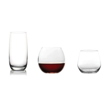 【大正餐具批發】(6入) Ocean 切口平底杯 洛克杯 高球杯 威士忌杯 玻璃杯