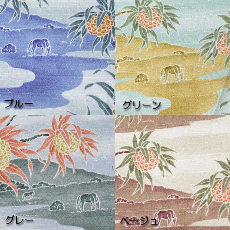 かりゆしウェア 沖縄アロハシャツ レディース 月桃物語 アダン