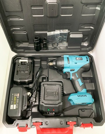 鋰電大扭力無刷扳手 jj(牧田) 汽修款 21v雙電池 3.0ah 簡配塑盒