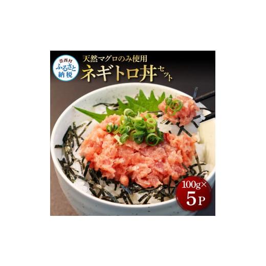 ふるさと納税 高知県 芸西村 天然マグロのタタキ丼セット (100g×5パック) 500g マグロ まぐろ 鮪 まぐろたたき ネギトロ ねぎとろ 小分け パック 個装 ネギト…