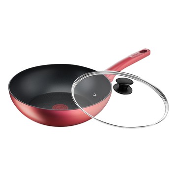 Tefal 特福 完美煮藝系列 不沾小炒鍋 附玻璃蓋  28cm  1組