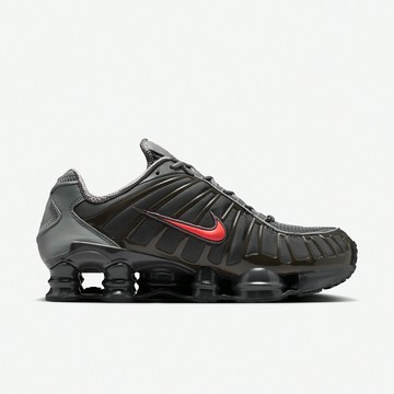 Nike 休閒鞋 Shox TL SE 男鞋 深灰 紅 彈簧鞋 厚底 復古 緩震 IQ6599-003