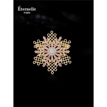 Eternelle法國永恒雪花胸針氣質外套別針設計感高檔胸花圣誕禮物