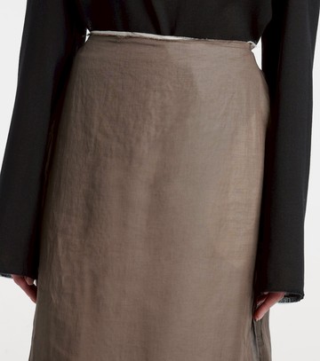 The Row Zaira deconstructed cotton maxi skirt
