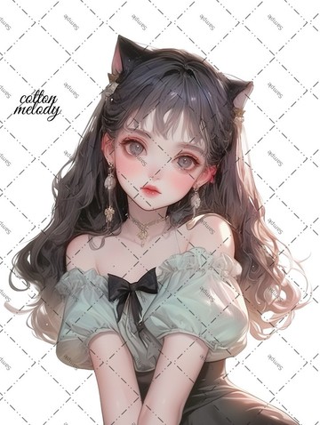 original sticker no.2086 人物貼紙 原創貼紙 原創人物貼紙 裝飾貼紙 cotton melody