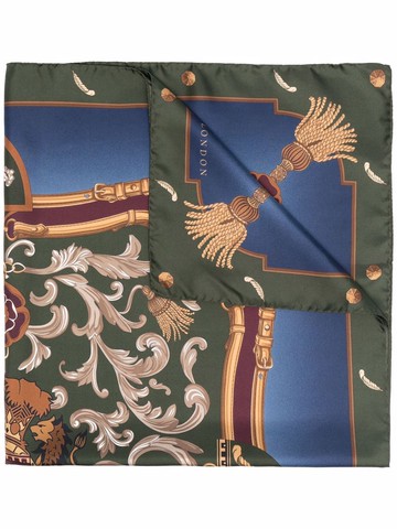 Aspinal Of London - Signature Ombre silk scarf - women - Silk - One Size - Green