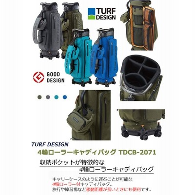 朝日ゴルフ TURF DESIGN 4輪ローラーキャディバッグTDCB-2071 ターフ 