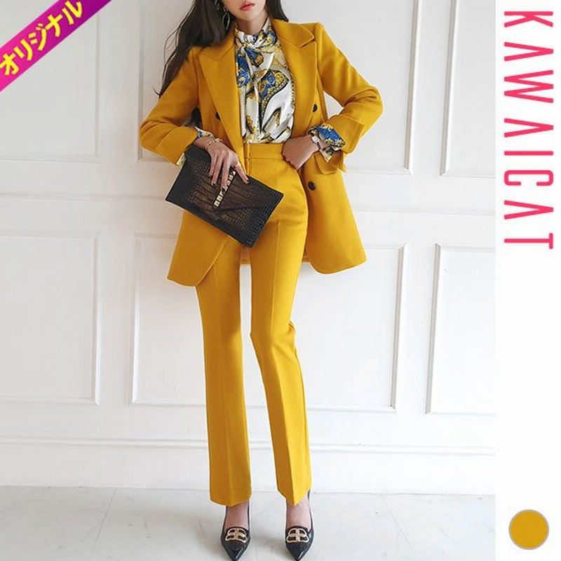 セットアップ レディース スーツ 長袖 ダブルボタン ロング ジャケット パンツ ベルトセット オフィス 上品 きれいめ 秋 冬 30代 40代 50代 韓国 To 通販 Lineポイント最大0 5 Get Lineショッピング