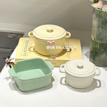 陶瓷舒芙蕾烤碗水蒸蛋碗專用碗空氣炸鍋迷你烤碗燉蛋盅雙耳烘焙碗