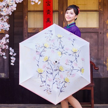 安全開收【安全推防曬自動傘】摺疊傘 防曬 自動傘