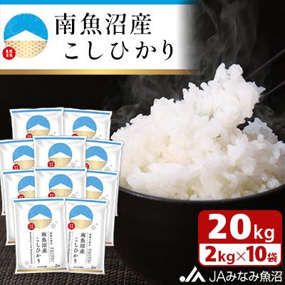 ふるさと納税 南魚沼市 「南魚沼産こしひかり」精米 20kg(2kg×10袋)