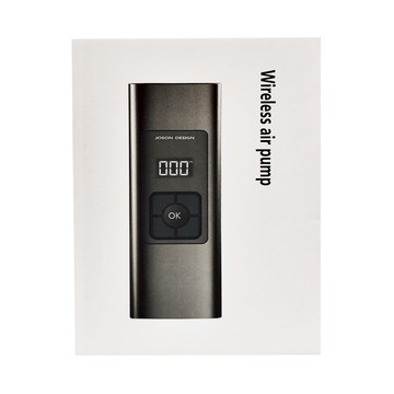 JOSON DESIGN 便攜式智能定壓車用充氣泵 CA4901A  黑色  1個