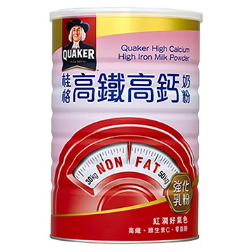 QUAKER 桂格 高鈣奶粉高鐵配方  750g  1罐