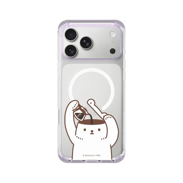 iPhone 17 Pro Max ClearX (MagSafe 兼容) 夢透紫 - 白白日記 Darylhochi - I NEED COFFEE!
