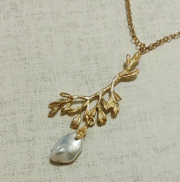 【維納斯系列】春櫻* 天然巴洛克珍珠 項鍊 訂製 輕珠寶