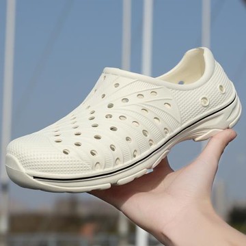 洞洞鞋男款夏季外穿防滑防臭包后跟拖鞋男士運動戶外涉水沙灘涼鞋