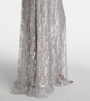 Monique Lhuillier Sequined tulle gown