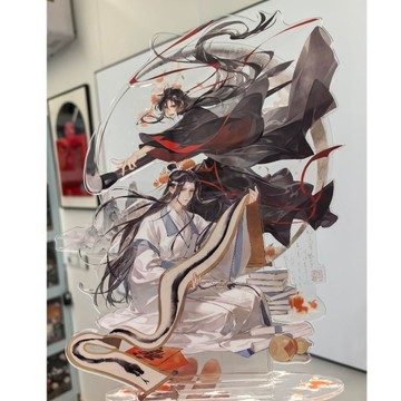 ❤️在臺好貨❤️魔道祖師周邊遊走龍蛇系列魏無羨藍忘機筆吧唧徽章亞克力立牌擺件