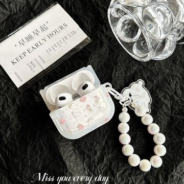 新款耳機保護套✨ins粉色碎花貓咪適用airpods pro2代保護套蘋果藍牙無線3代耳機殼