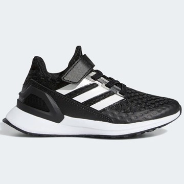 【下殺】Adidas 童鞋 中童 慢跑鞋 休閒鞋 RAPIDARUN 黑【運動世界】EF9258